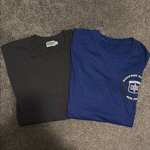 Black and Blue Respond Safely New York Shirts